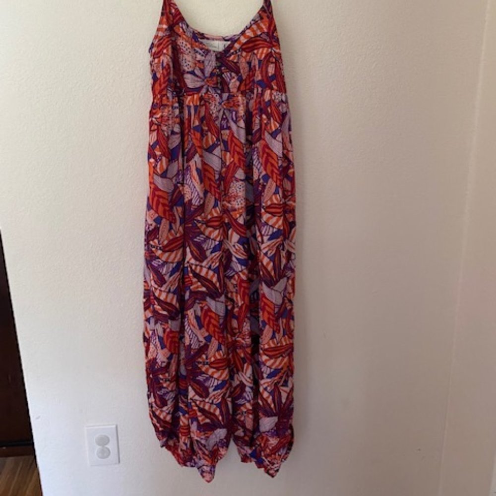 Clair Colin for Anthropologie Abstract Jumpsuit